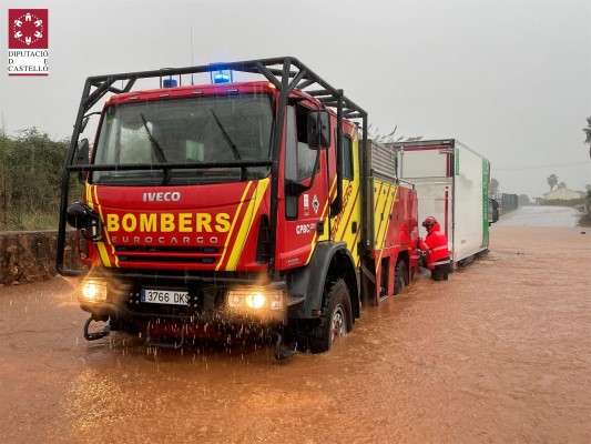 La tormenta y las lluvias causan inundaciones en Castellón y dejan sin luz al Hospital de La Plana