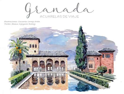 Zacarías Cerezo capta el alma de Granada en un nuevo libro de acuarelas que viajará por el mundo