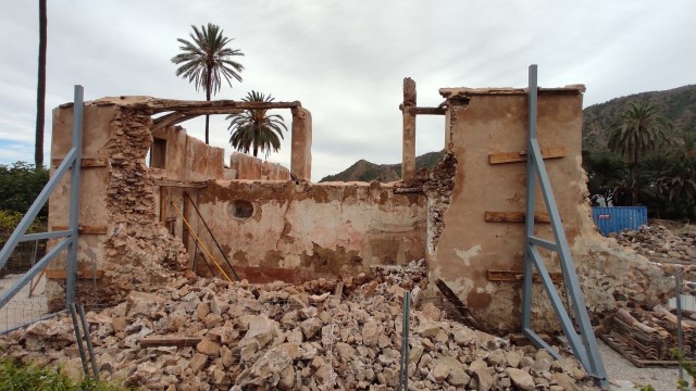 Otro golpe al patrimonio de Murcia: la casa de Antonete Gálvez en Torreagüera sufre importantes derrumbes 