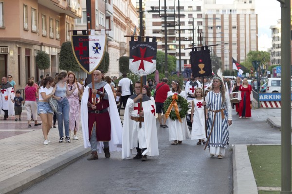 Los Templarios de Castelló rinden homenaje a Jaume I en el aniversario de la ciudad