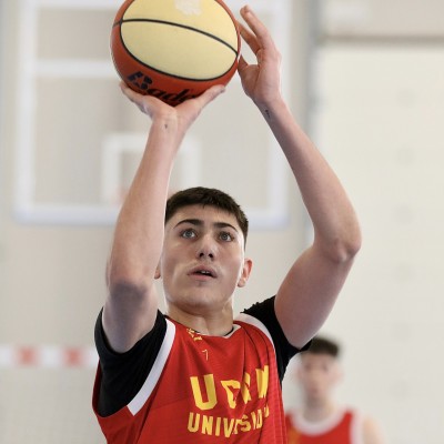 José Tomás Martínez y Jorge Vázquez, con la selección española sub-17 de 3x3 