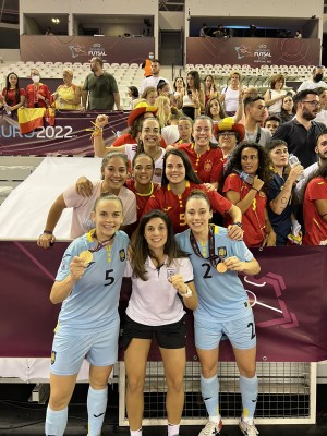 Mayte Mateo y Noelia Montoro, murcianas del STV Roldán, son campeonas de Europa