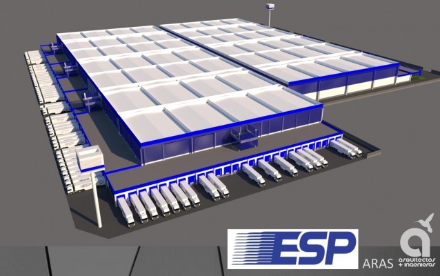 Así será el centro logístico de ESP en Alhama: 56.000 m2 de frío, 120 muelles y 50 empleos directos
