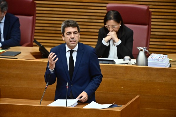 Mazón anuncia una comisión de investigación de la Dana en Les Corts