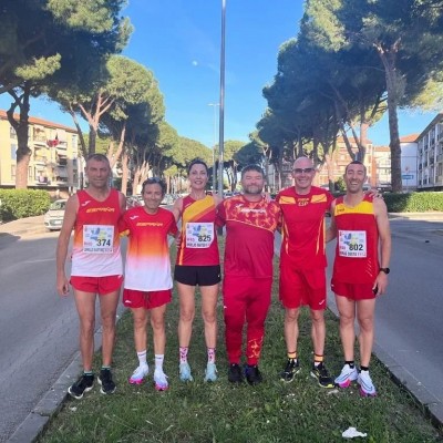 Siete medallas para atletas de la FAMU en el Europeo máster en ruta en Italia