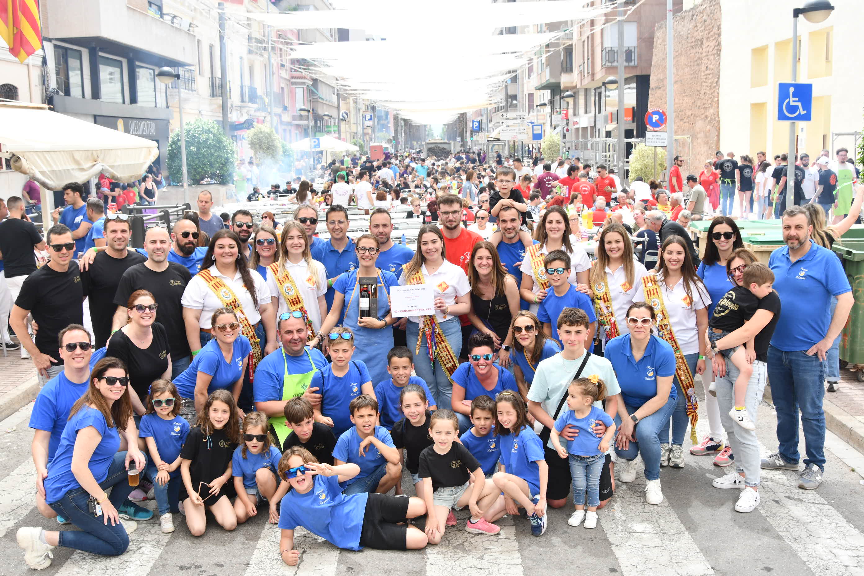 Las peñas Guayabó, No Problem y Kalauela triunfan en el tradicional concurso de paellas por Sant Pasqual 