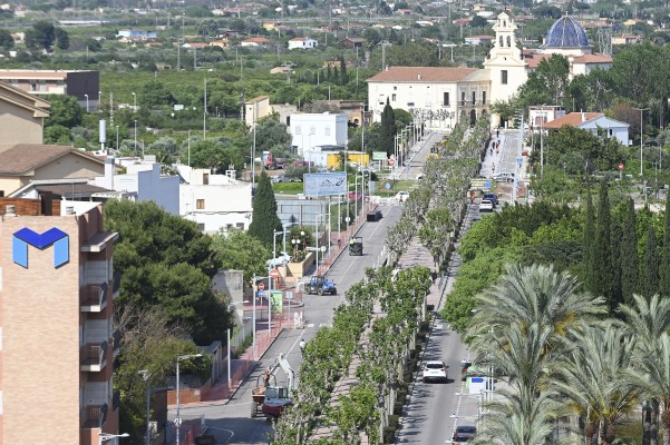 La reforma de Lidón coge velocidad y las máquinas trabajan al mismo tiempo en dos de los tres tramos