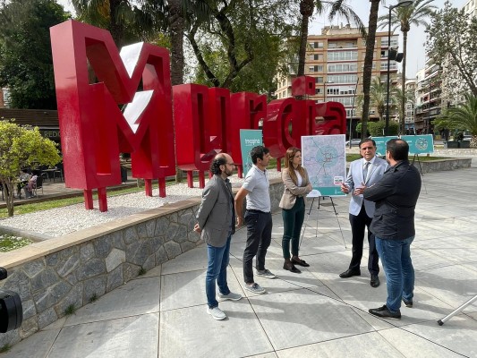 Murcia creará 2.400 plazas disuasorias de aparcamiento y 87 kilómetros de carriles bus y bici