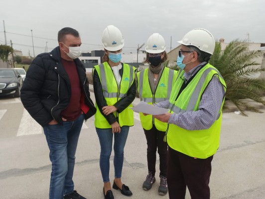 Sangonera la Seca empieza las obras de la red de abastecimiento en la calle Saavedra Fajardo