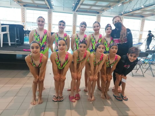 El CN Azahar Sincro se clasifica para el Campeonato de España de Infantil y Alevín