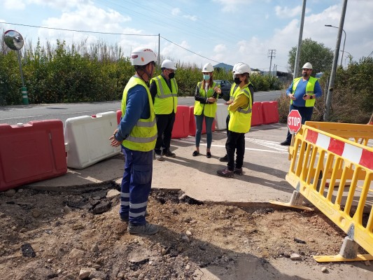 Las obras para evitar inundaciones en la avenida de Los Narcisos de Cobatillas se ponen en marcha