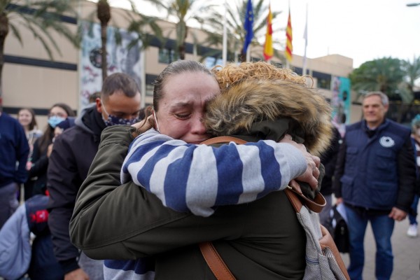 Destino alcanzado: los ucranianos trasladados y sus familias de acogida se encuentran en la UPV