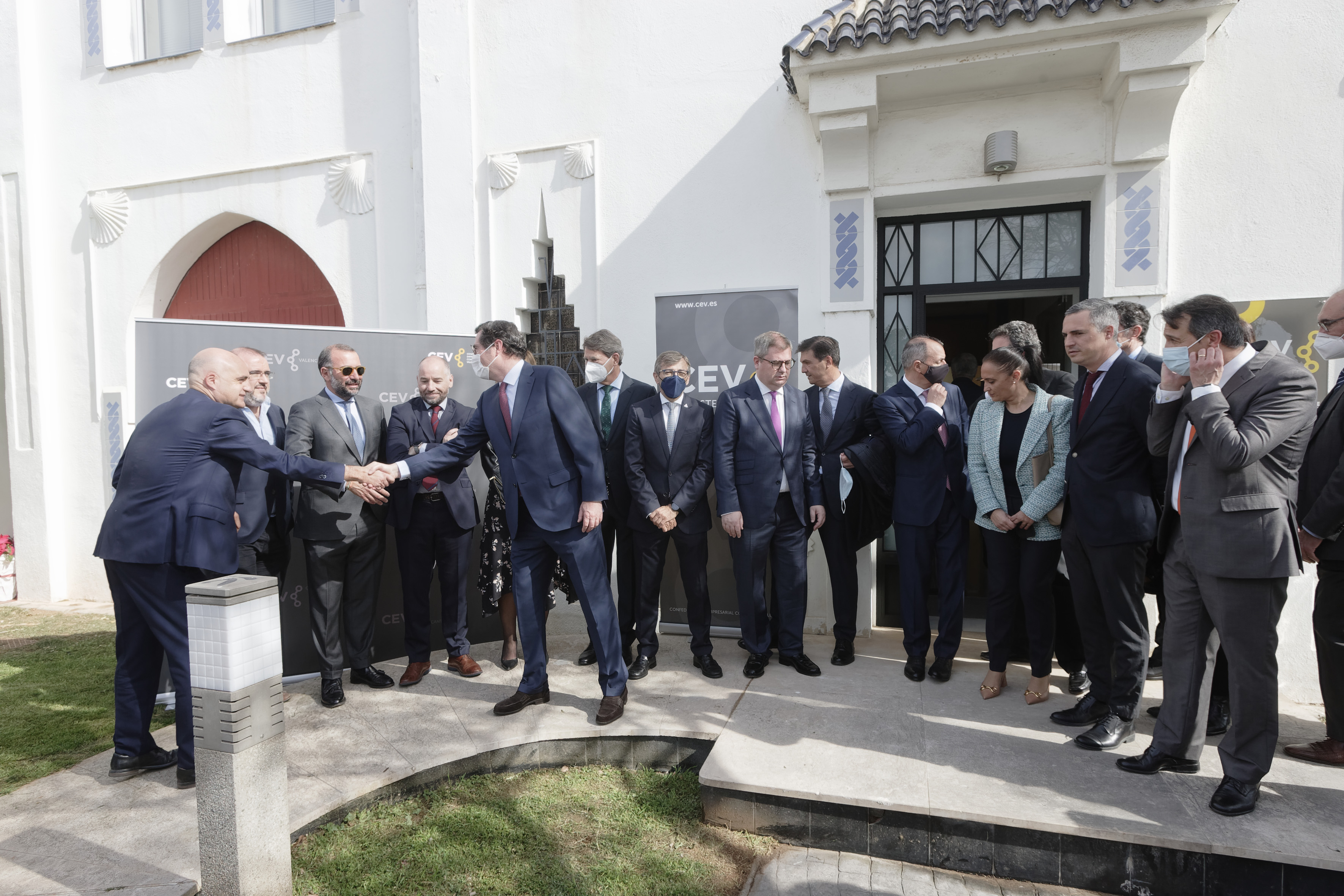 Garamendi inaugura la nueva sede de CEV Castellón en el estreno de Martí como presidente