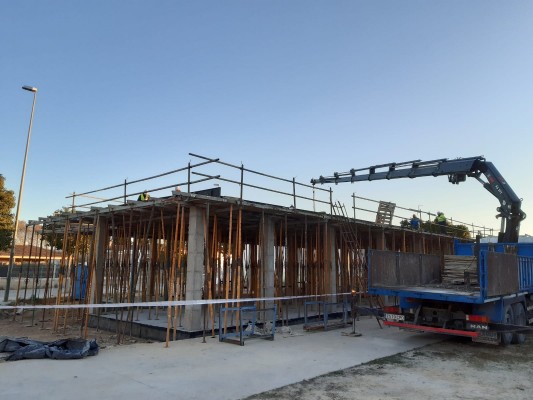 Jumabeda avanza en las obras del cuartel de la Policía Local de Pozo Estrecho, que podría estar listo a final de año