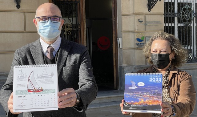 La Autoridad Portuaria presenta el calendario de 2022: un homenaje a la ciudad de la mano de Puebla