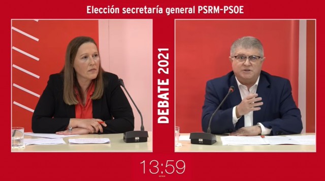 Directo: debate por el liderazgo del PSRM-PSOE entre José Vélez y Lourdes Retuerto