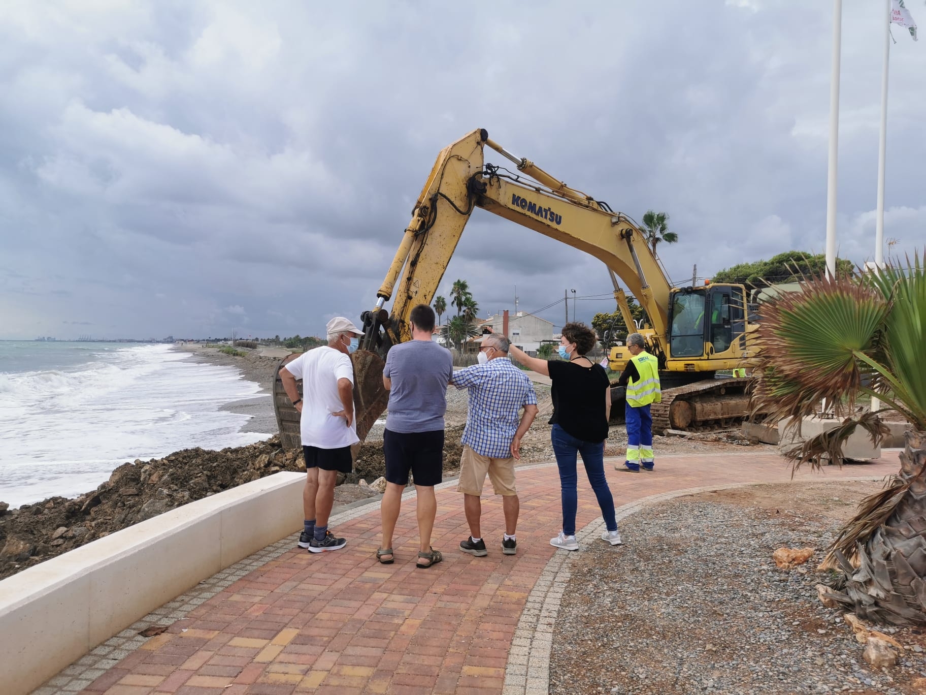 El Gobierno inicia las obras para la protección del litoral de Almenara