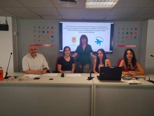 Alicante concede 450.000 euros en ayudas para 66 proyectos sociales
de entidades sin ánimo de lucro
