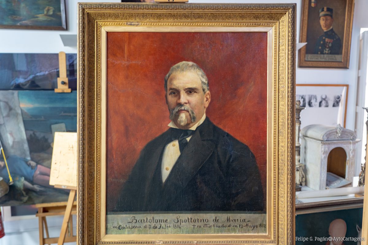 Cuando  Ussel de Guimbarda pintó a Spottorno, alcalde de Cartagena y anfitrión de Hans Christian Andersen