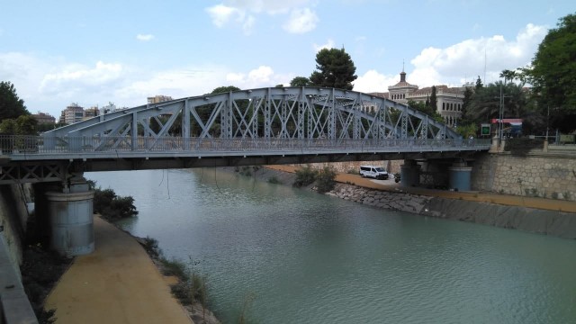 Huermur logra incoar como monumento BIC el centenario Puente Nuevo o de Hierro en Murcia
