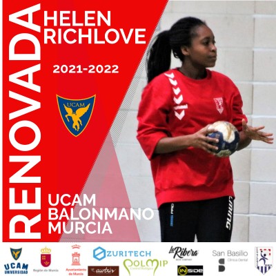 El extremo Manu Valera vuelve al UCAM y la portera Helen sigue en el equipo femenino