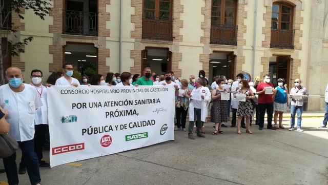 Los sindicatos del Provincial protestan por la 