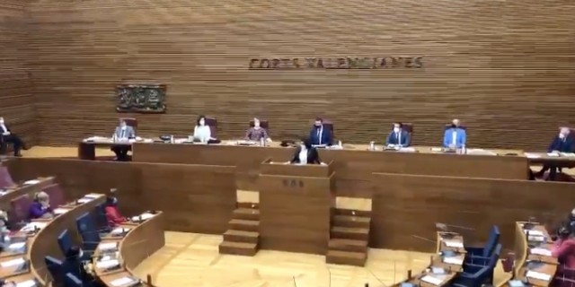 Bonig se despide con un emotivo discurso en Les Corts Valencianes