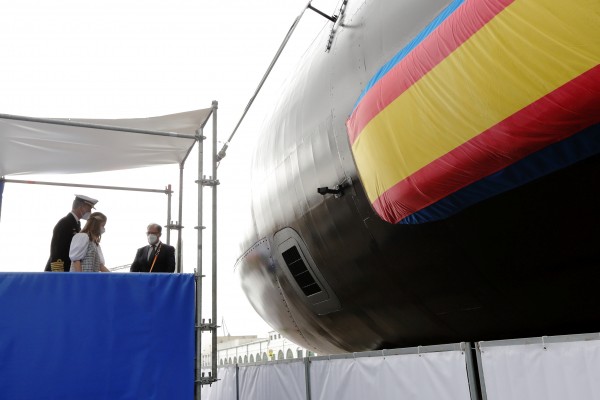 La Princesa Leonor da la bienvenida en Cartagena a la nueva era de los submarinos españoles con el S-81