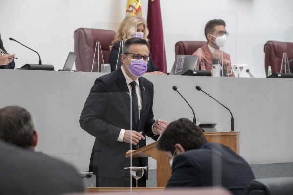 Directo: Debate de la moción de censura de PSOE y Cs contra López Miras (PP) en la Asamblea
