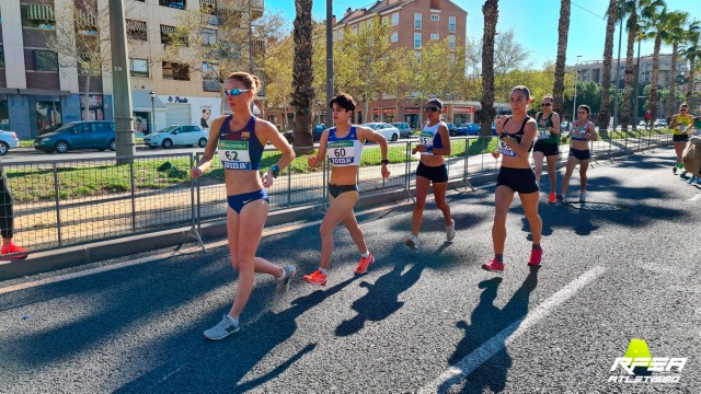 La granadina María Pérez logra el título nacional de 20 kilómetros marcha en Murcia