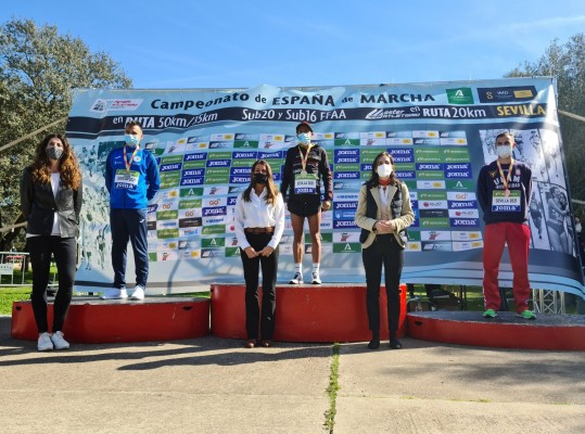 Ocho medallas y tres récords para atletas de la Región en Sevilla, Valencia y Cartagena