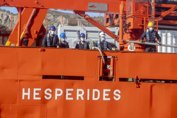 El Hespérides ya está en Cartagena: regresa a casa tras su fallida campaña antártica