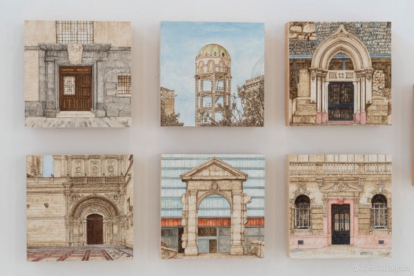 Tintas y plumilla para arquitecturas, bodegones y recuerdos: Juan Heredia expone en el Luzzy 