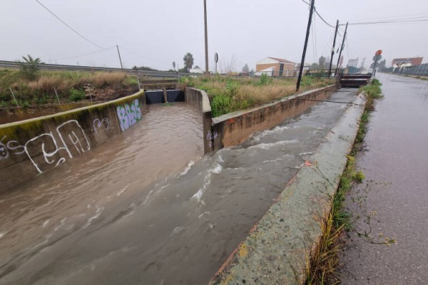Cortadas las carreteras N-340 y N-232 al norte de Castellón debido a las fuertes lluvias registradas