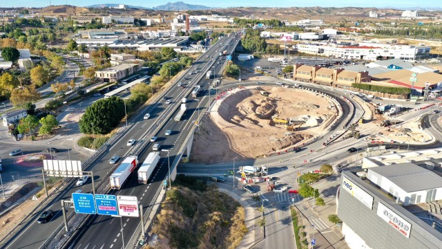La nueva rotonda para entrar al campus de Espinardo se abrirá al tráfico el próximo miércoles