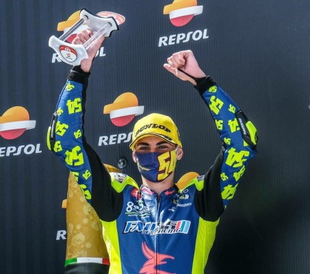 El murciano Fermín Aldeguer es campeón de Europa de Superstock 600 en Cheste