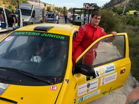 David Cánovas, totanero de 16 años, campeón de España júnior de turismos en montaña