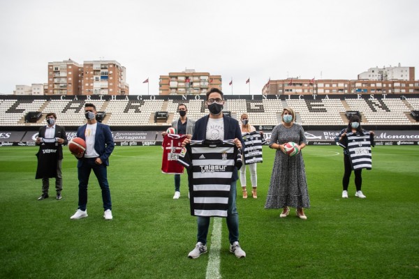 El FC Cartagena pone escudo y nombre a equipos de baloncesto, balonmano y voleibol de la ciudad 