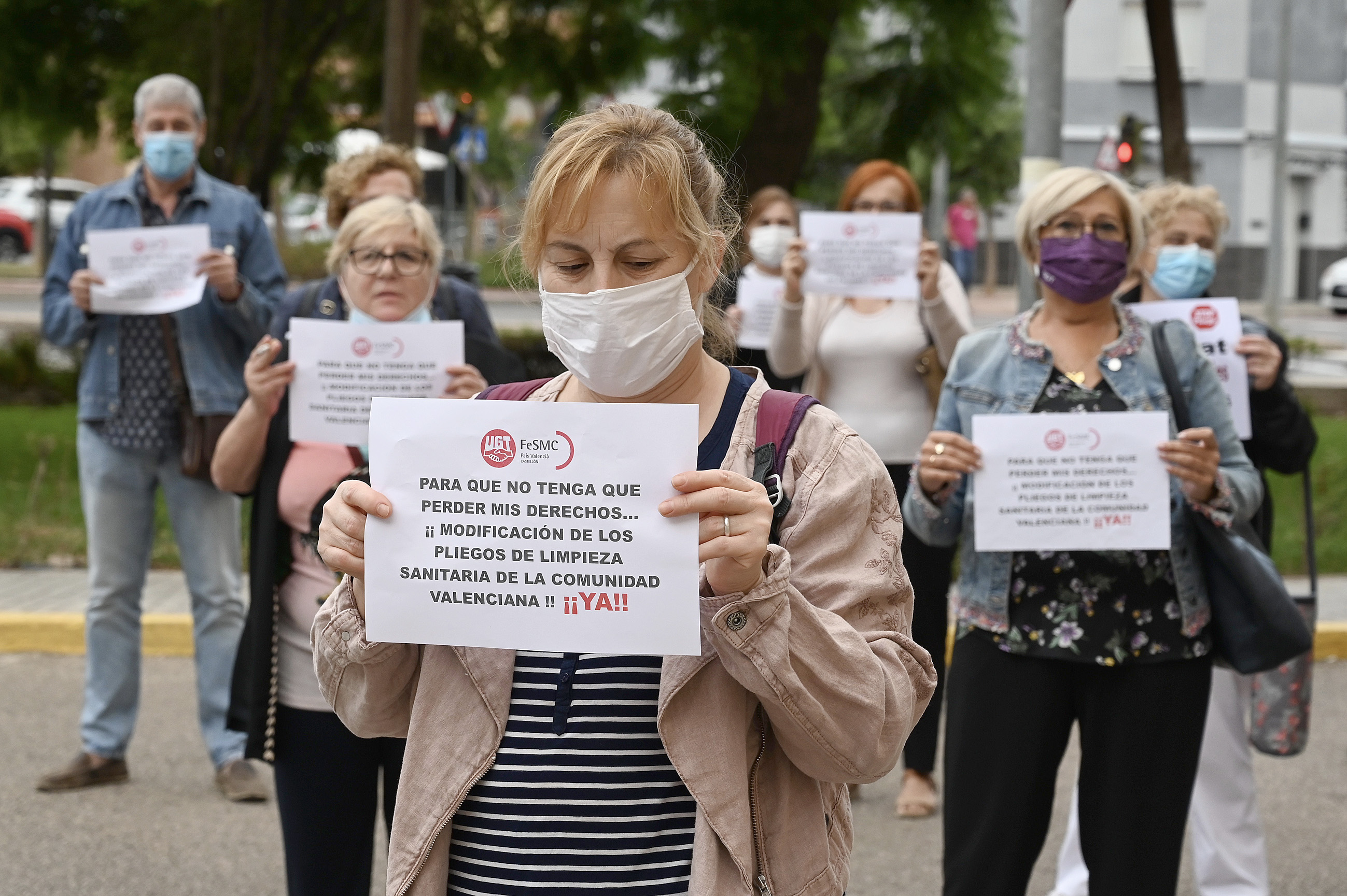 Las limpiadoras sanitarias no cesan en su lucha por conseguir unas condiciones laborales dignas