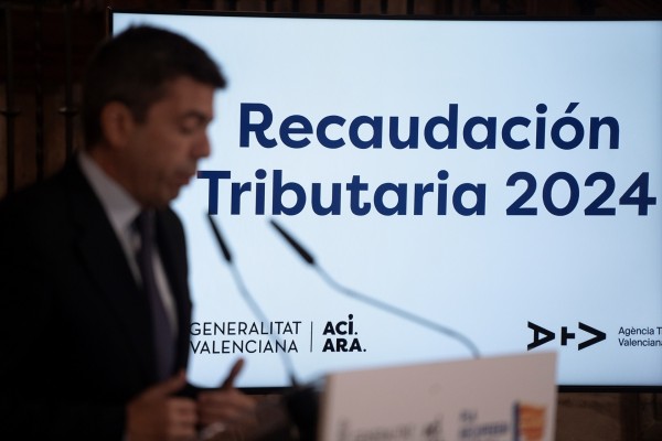 La Hacienda valenciana recaudó un 7,8% más en 2024 hasta 2.541 millones de euros