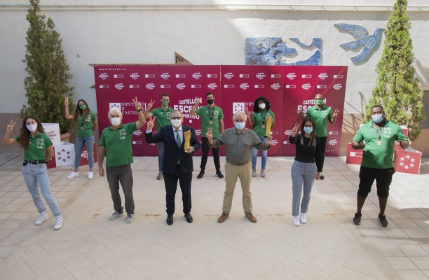 La Diputación recibe al Playas con motivo de sus éxitos en la Copa y el Campeonato de España