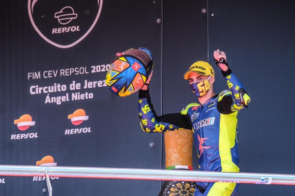 Fermín Aldeguer no frena y logra seis triunfos en seis carreras del Europeo de STK 600