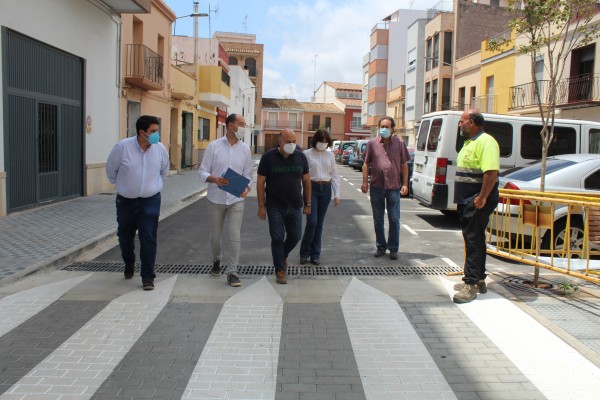 Nules pone fin a las obras de remodelación y accesibilidad de las calles Azucena e Isaac Peral