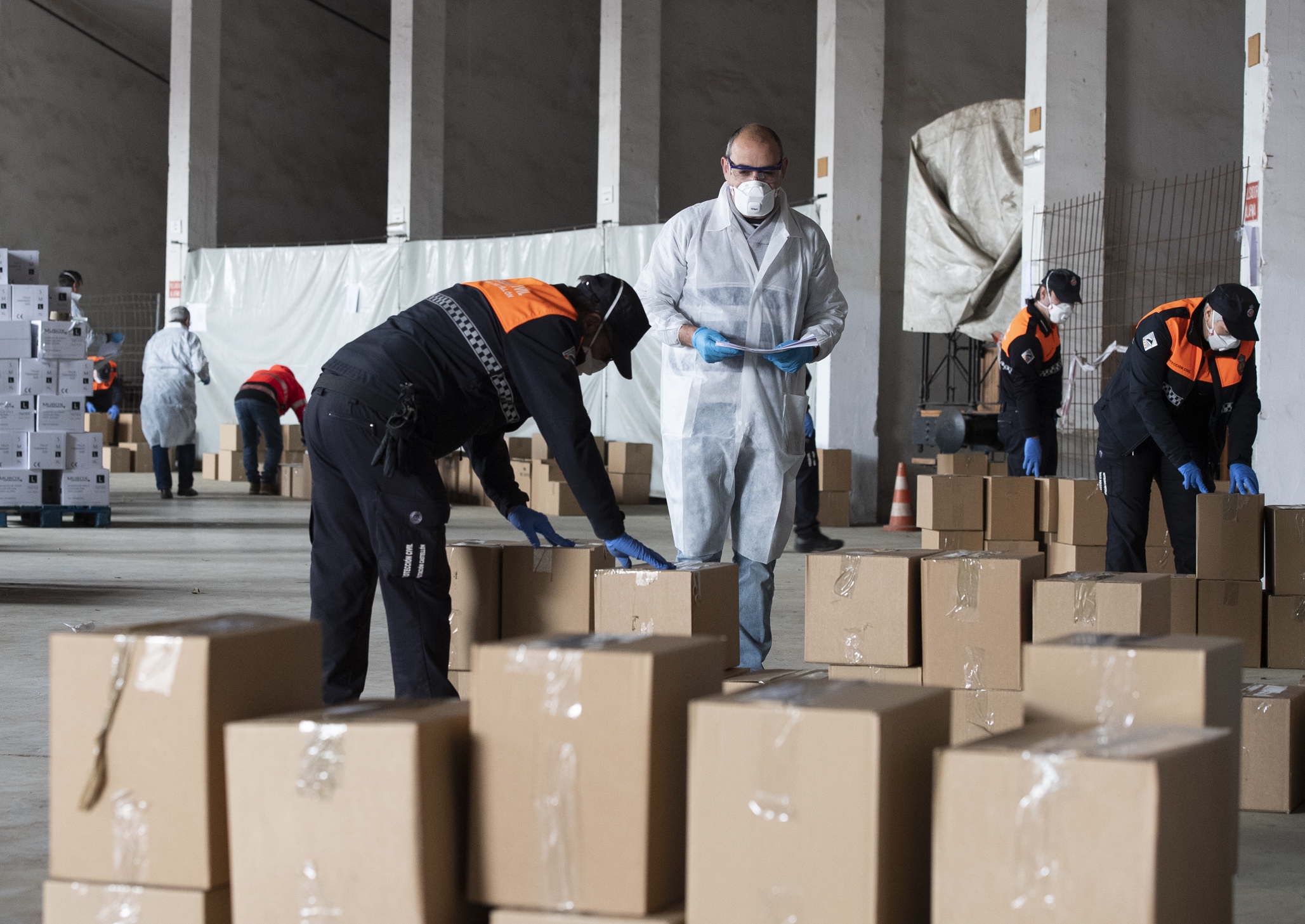Diputación recupera el Cocherón como centro de almacenamiento de material contra la covid-19