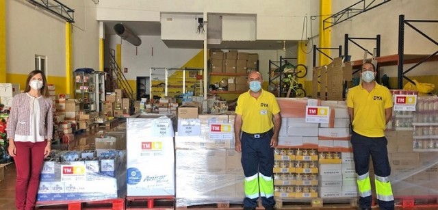 Grupo inmobiliario TM dona treinta toneladas de alimentos a ayuntamientos y entidades sociales 