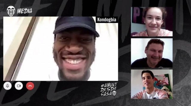 Kondogbia, Beltrán y Álvaro, conexión virtual con un fondo sinérgico en clave valencianista