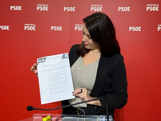 El PSOE de Orihuela pide a Vegara que deje fuera del Pleno una moción racista de Vox 