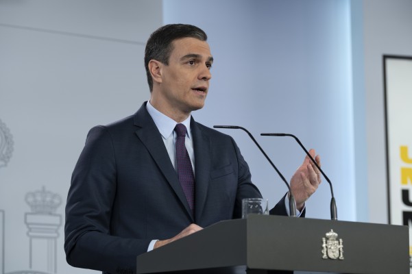 Directo: comparecencia del presidente del Gobierno, Pedro Sánchez, desde la Moncloa