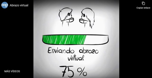 Los abrazos virtuales se ponen de moda ante la separación de los amigos por el virus