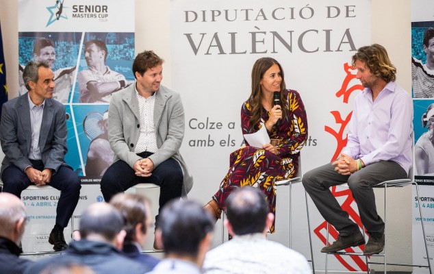 Anabel Medina, Carlos Moyá, Berdych y Robredo, en el Senior Masters Cup de València